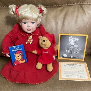 Let’s Read a Bedtime Story Pooh. Vintage Ashton-Drake Doll.